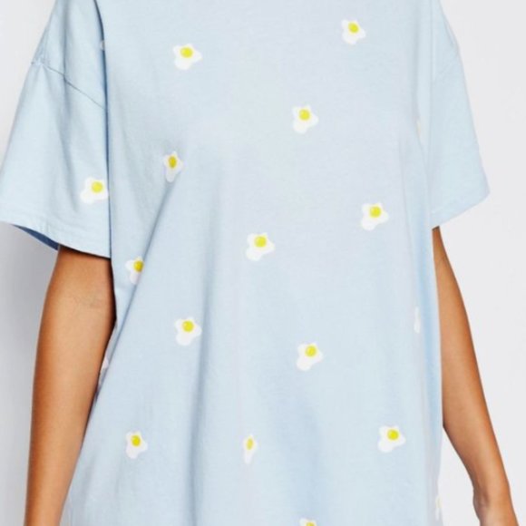 Lazy Oaf Sky Blue Egg T-shirt - Picture 1 of 5